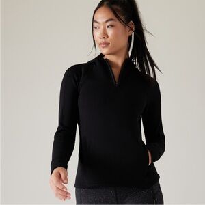 Athleta | Altitude Polartec® Hoodie Sweatshirt | Black | Size M